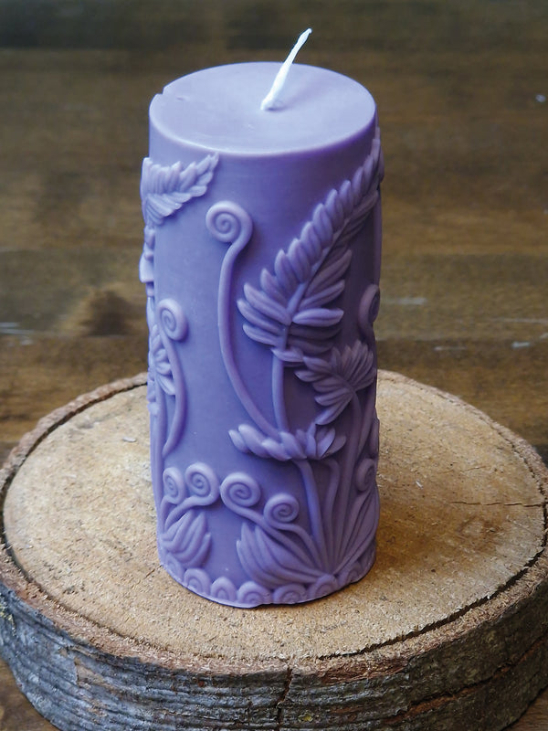 Kaars Nature (paars)