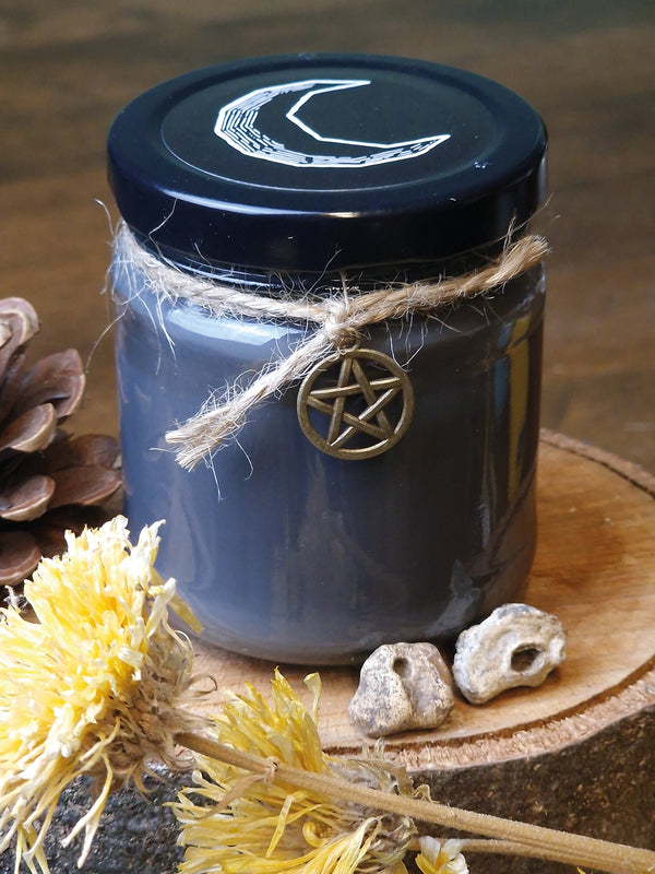 Geurkaars in pot (zwart) - Kersenbloesem