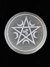 Oplaadplaat Seleniet Pentagram