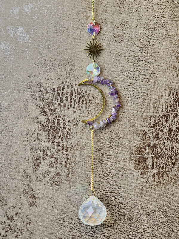 Suncatcher Maan & Amethist